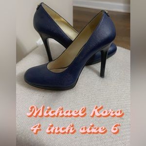 Blue Micheal Kors Heels